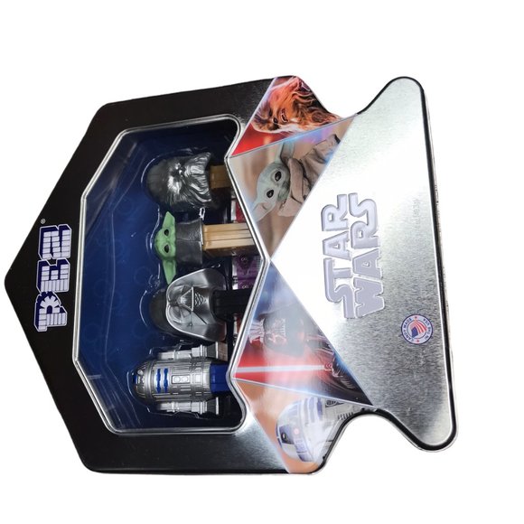 PEZ Disney 100 Star Wars Complete Set of 4 Characters One Tin Darth Vader Grogu - Picture 8 of 10